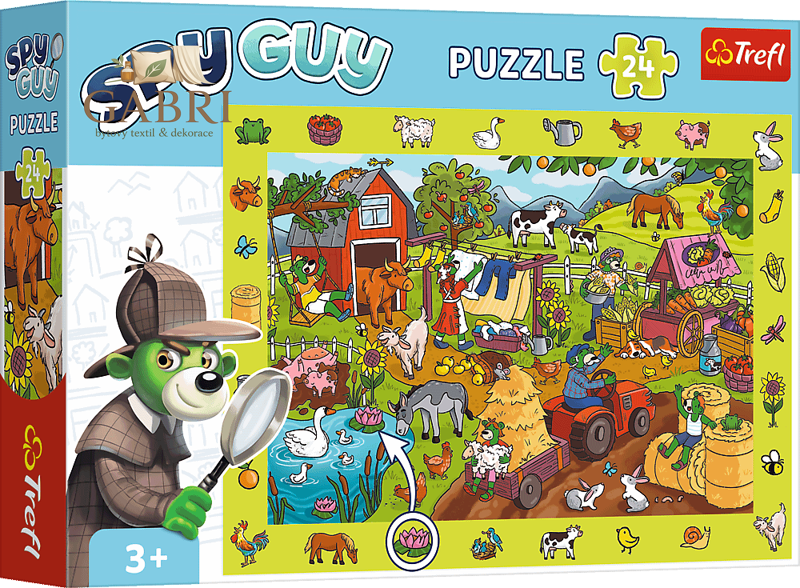TREFL Puzzle s hledáním obrázků Spy Guy: Farma 24 dílků