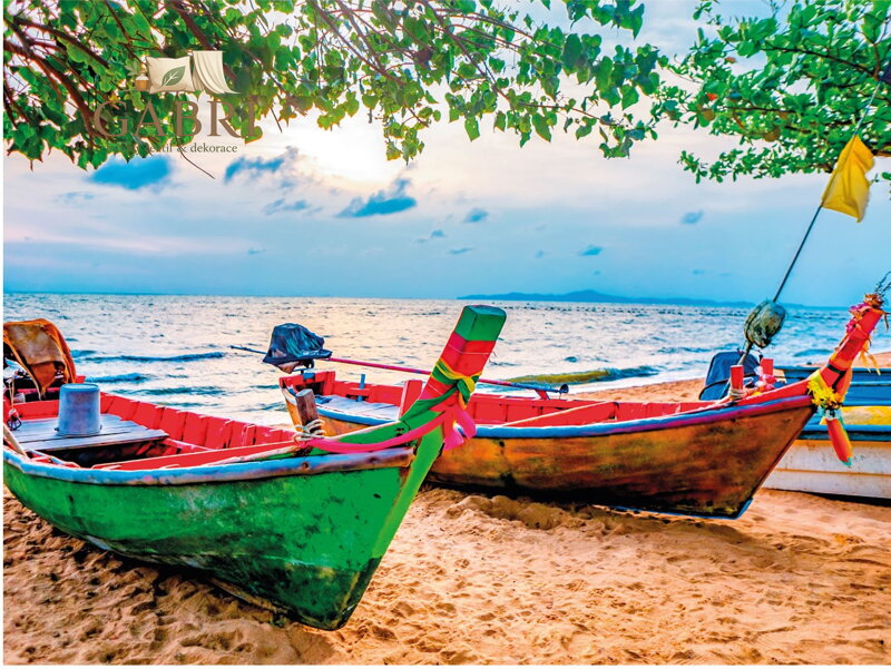 DINO Puzzle Rybářské loďky 2000 dílků