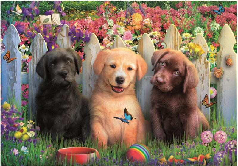 EDUCA Puzzle Štěňátka 100 dílků