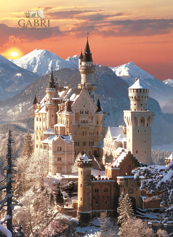 CLEMENTONI Puzzle Neuschwanstein 1500 dílků