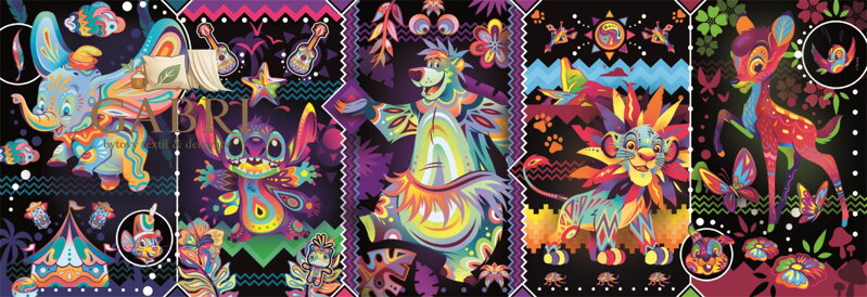 CLEMENTONI Panoramatické puzzle Disney: Radost 1000 dílků