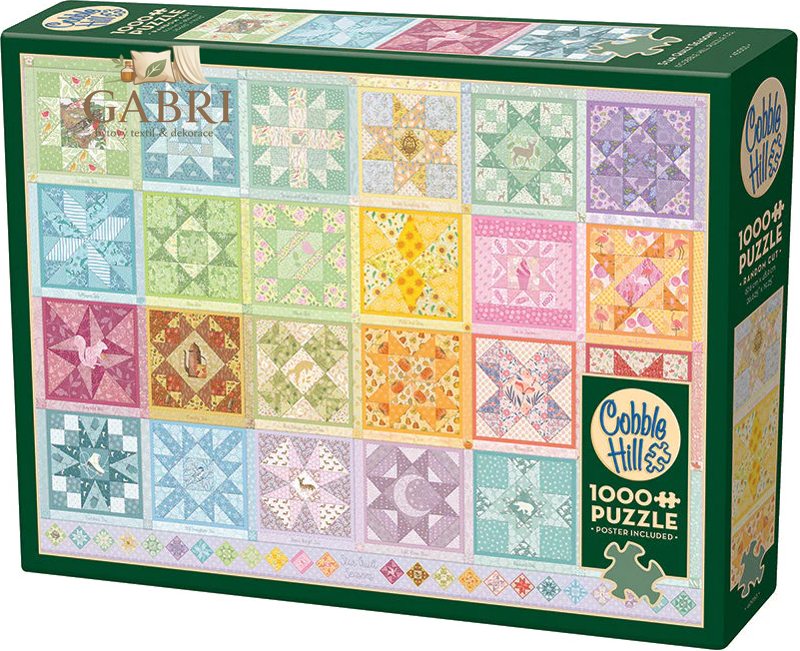 COBBLE HILL Puzzle Vyšívaná deka: Hvězdná roční období 1000 dílků