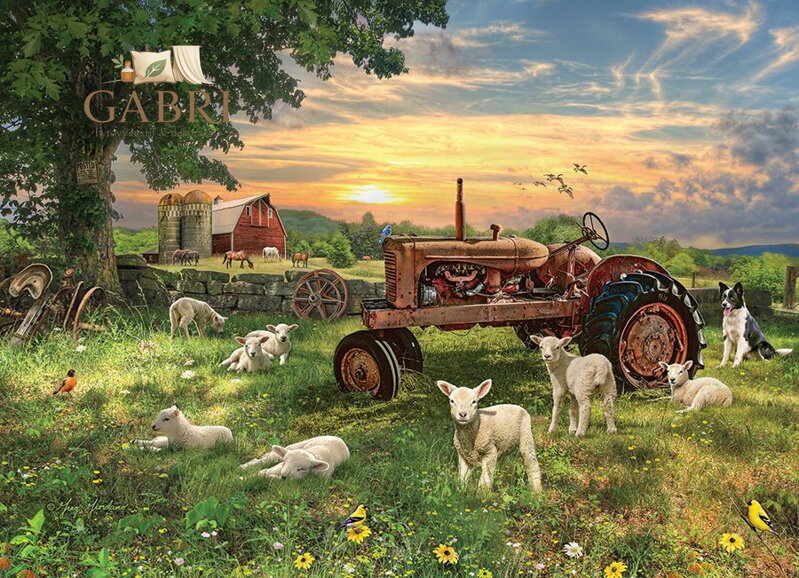 COBBLE HILL Puzzle Pole při východu slunce 1000 dílků