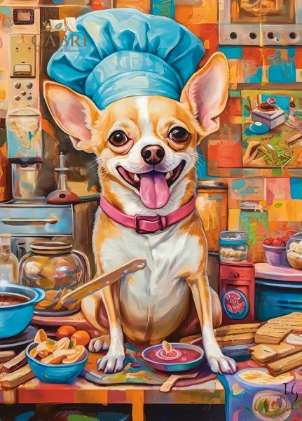 CASTORLAND Puzzle Psí šéfkuchař 120 dílků