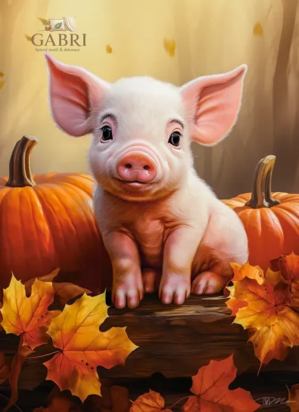 CASTORLAND Puzzle Roztomilé prasátko 300 dílků