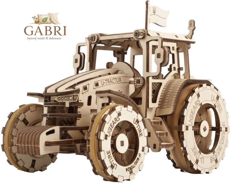 UGEARS 3D puzzle Traktor vítězí 272 dílků