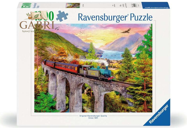 RAVENSBURGER Puzzle Podzimní jízda vlakem 1500 dílků