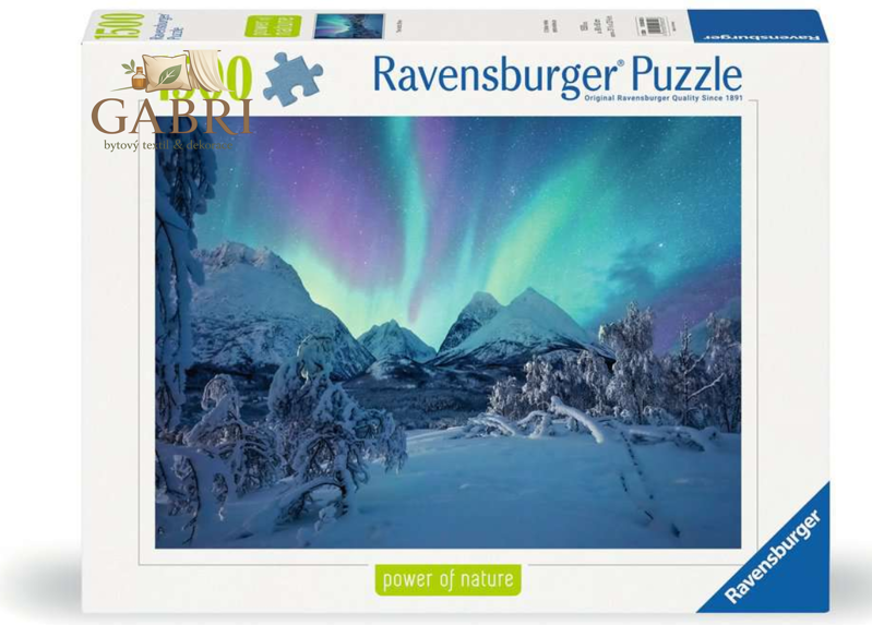 RAVENSBURGER Puzzle Když polární záře tančí 1500 dílků