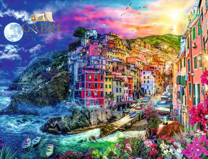 RAVENSBURGER Puzzle Barevné Cinque Terre 2000 dílků