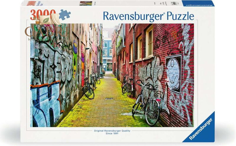 RAVENSBURGER Puzzle Street Art v Amsterdamu 3000 dílků