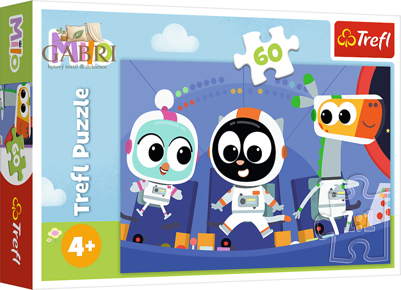 TREFL Puzzle Čím dnes budu?: Seznamte se s Mourkem 60 dílků