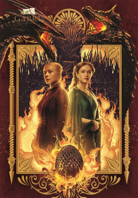 CLEMENTONI Puzzle Hra o trůny: Rod Draka 1000 dílků