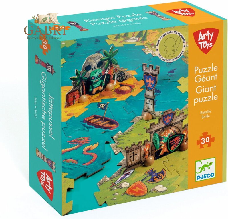 DJECO Giant puzzle Bitva 30 dílků