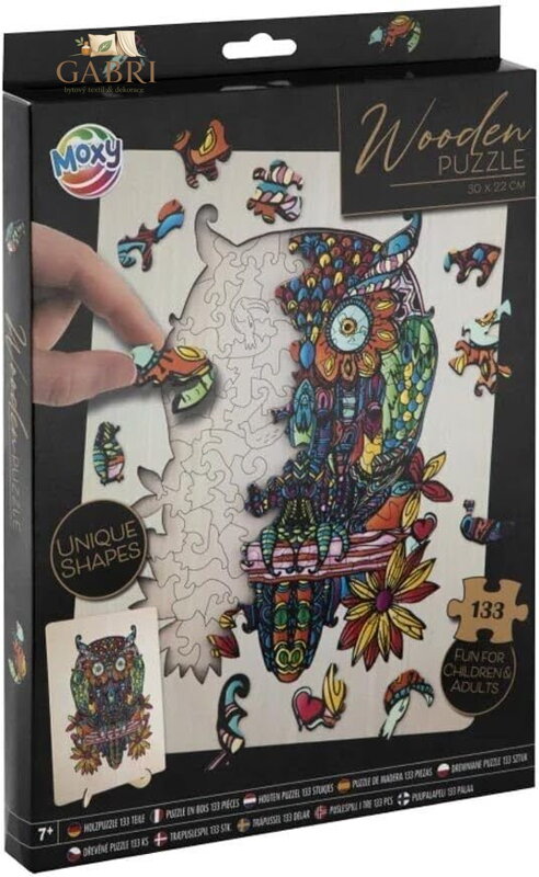 GRAFIX Obrysové puzzle Sova 133 dílků