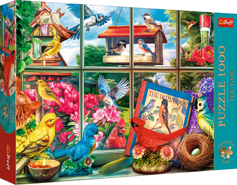 TREFL Puzzle Premium Plus Tea Time: Svět ptáků 1000 dílků