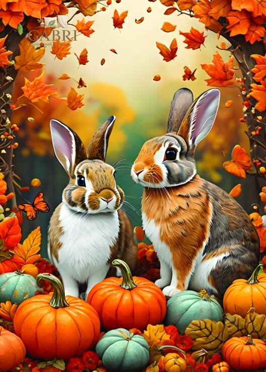 ALIPSON Puzzle Podzimní králíčci 500 dílků