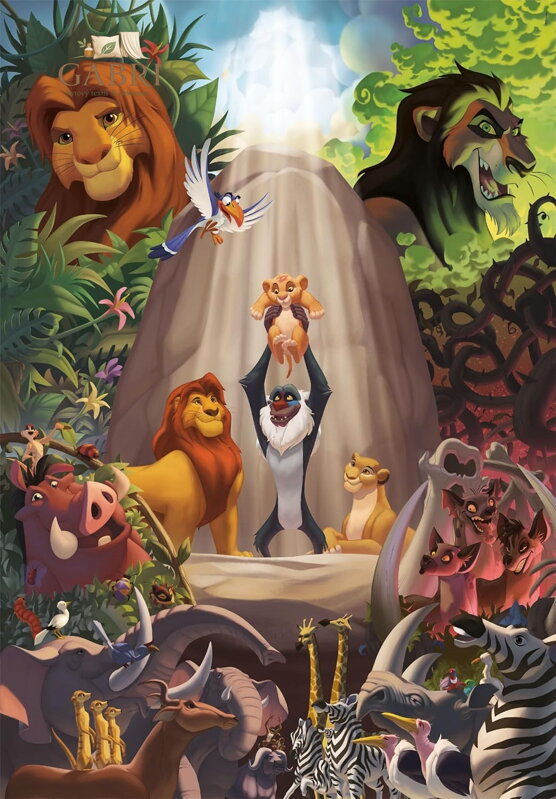 CLEMENTONI Puzzle Lví král 1000 dílků