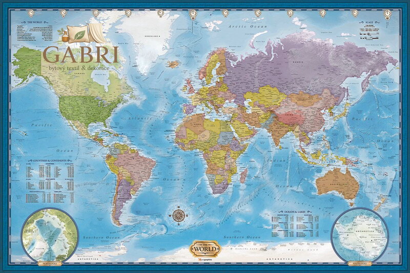 EUROGRAPHICS Puzzle Mapa světa 5000 dílků