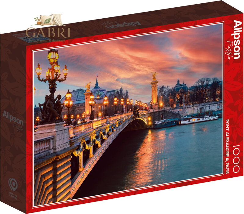 ALIPSON Puzzle Most Alexandra III, Paříž 1000 dílků