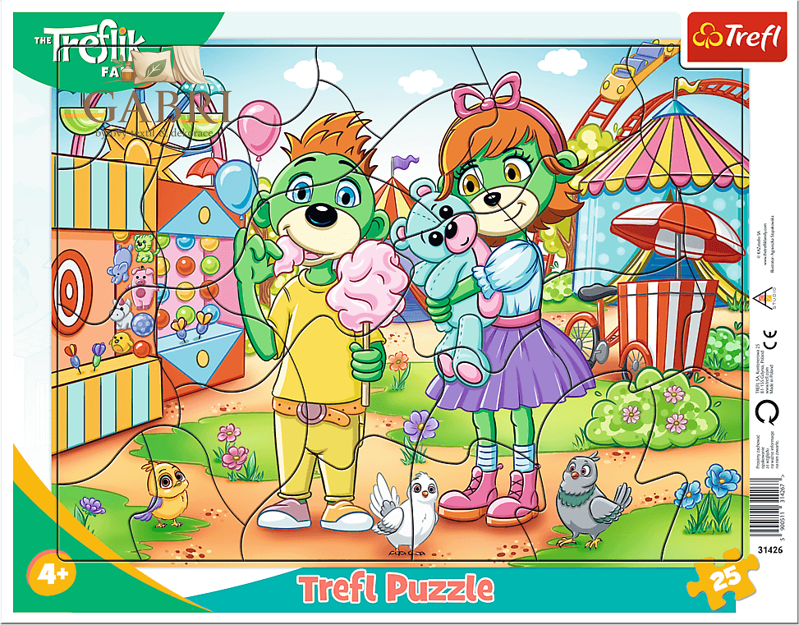 Puzzle Treflíci v zábavním parku 25 dílků