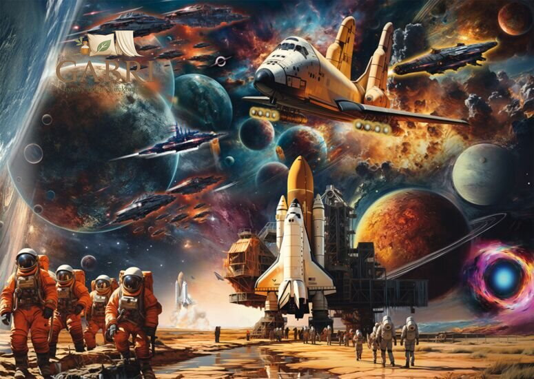 SCHMIDT Puzzle Půvab vesmírného cestování: Cesty do vzdálených galaxií 1000 dílků