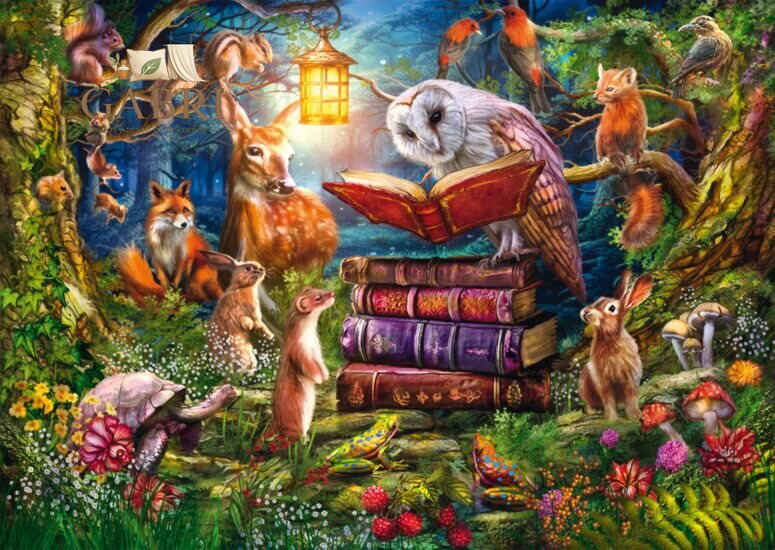 SCHMIDT Puzzle Pohádky na dobrou noc v lese 1000 dílků