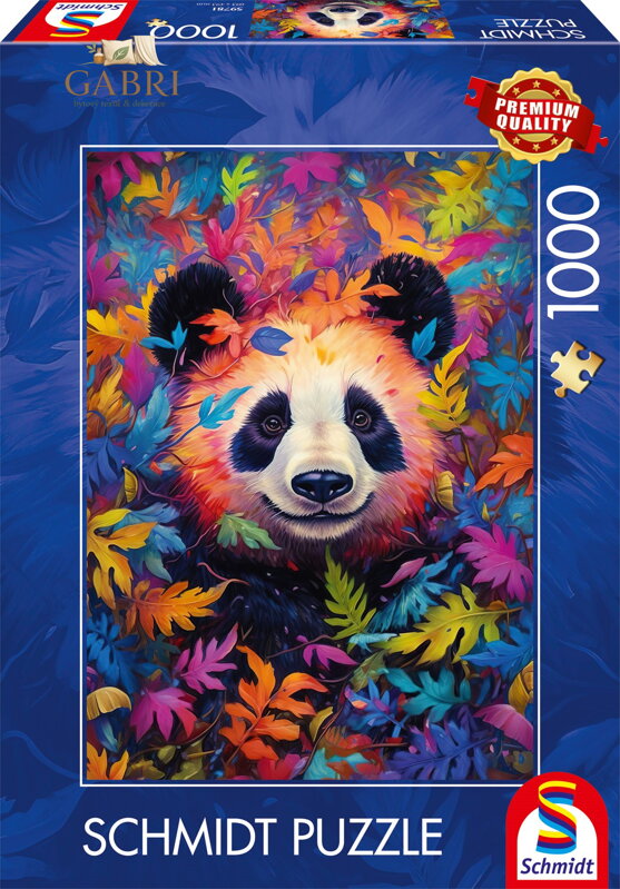 SCHMIDT Puzzle Panda v duhovém lese 1000 dílků