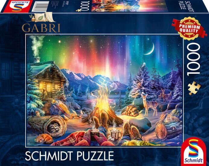 SCHMIDT Puzzle Romantika u ohně a pod hvězdami 1000 dílků