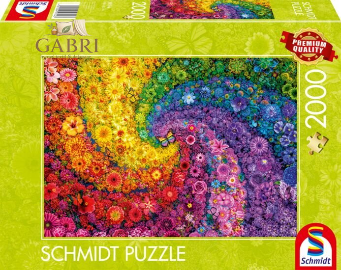 SCHMIDT Puzzle Vířící barvy v květu 2000 dílků