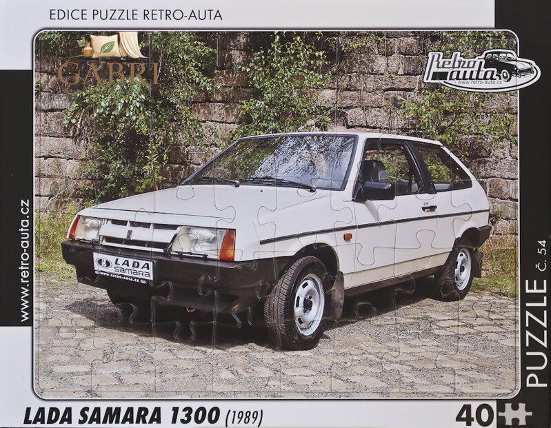 RETRO-AUTA Puzzle č.54 Lada Samara 1300 (1989) 40 dílků