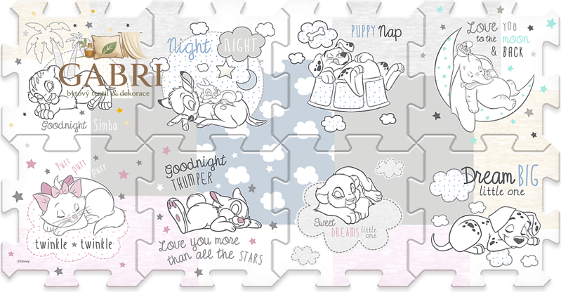 TREFL Pěnové puzzle Disney postavičky