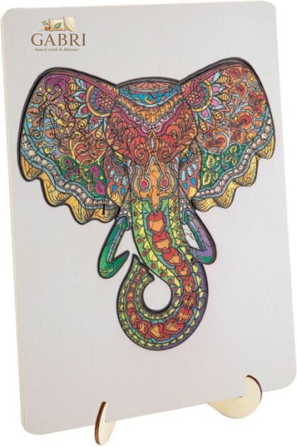 MOXY Obrysové puzzle Slon 132 dílků