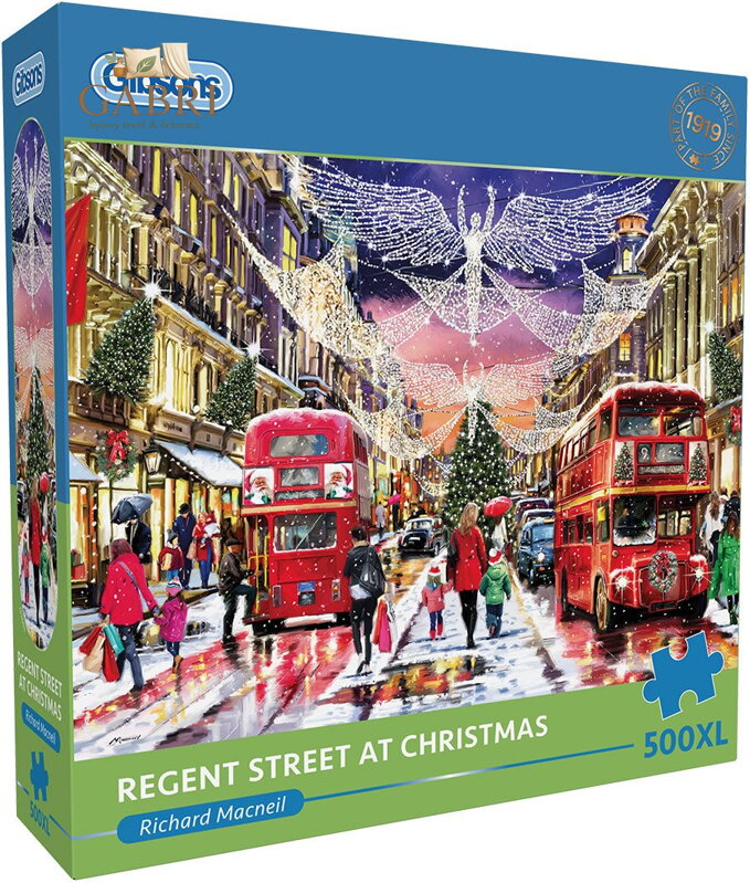 GIBSONS Puzzle Vánoční Regent Street XL 500 dílků