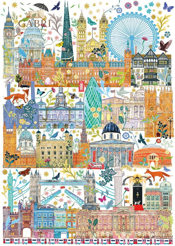 GIBSONS Puzzle Londýnské panorama 1000 dílků