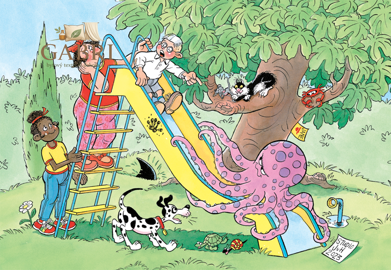 JUMBO Puzzle JvH Junior 16: Kluzká skluzavka 150 dílků