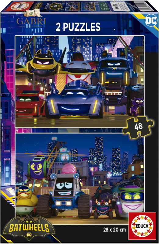 EDUCA Puzzle Batwheels 2x48 dílků