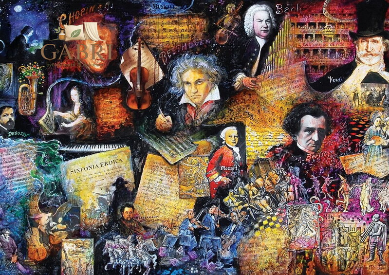 ART PUZZLE Puzzle Významní skladatelé 500 dílků