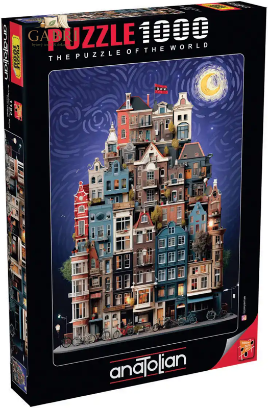 ANATOLIAN Puzzle Hvězdná noc v Amsterdamu 1000 dílků