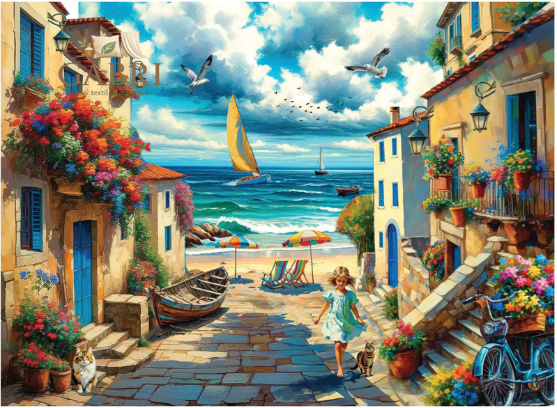 ANATOLIAN Puzzle Líbezná vesnička 1000 dílků