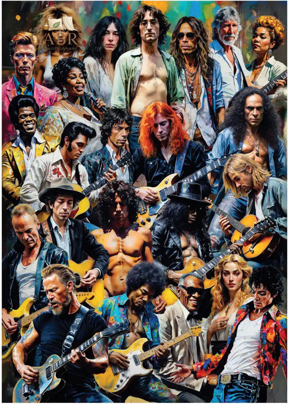 ANATOLIAN Puzzle Rockové hvězdy 1500 dílků