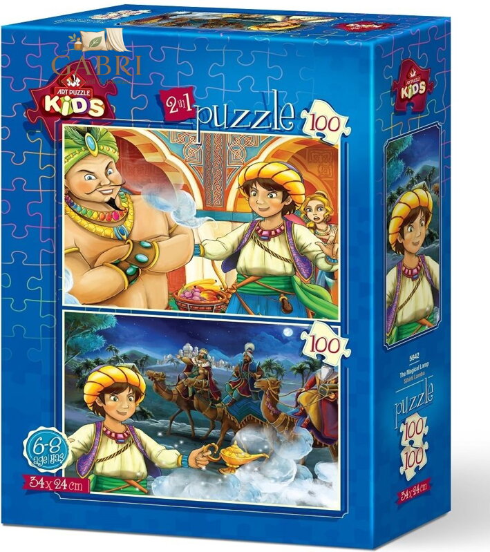 ART PUZZLE Puzzle Aladin a kouzelná lampa 2x100 dílků