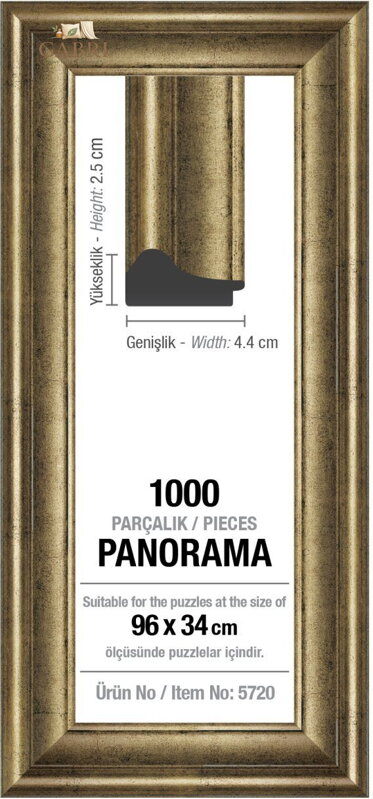 ART PUZZLE Rám na puzzle 96x34cm Silver (5720)