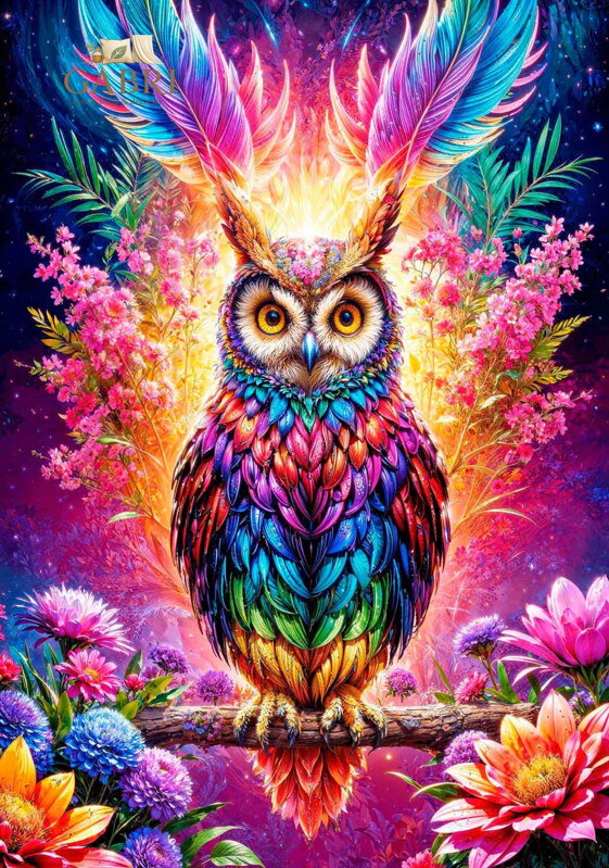 ENJOY Puzzle Neonová sova 2000 dílků