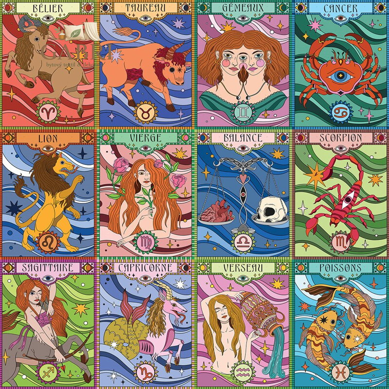 HACHETTE Čtvercové puzzle Astrologie 1000 dílků