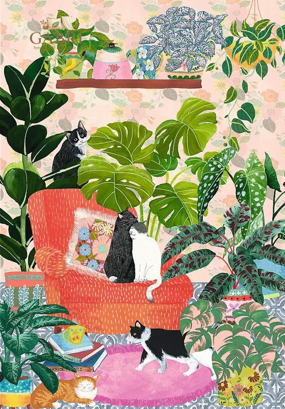 TREFL Puzzle Premium Plus The Art of Colour: Sladký domov 1000 dílků