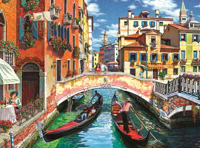 RAVENSBURGER Puzzle Benátky XXL 100 dílků