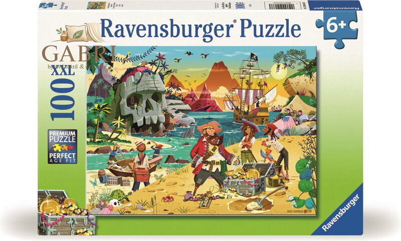 RAVENSBURGER Puzzle Dobrodružství pirátů XXL 100 dílků