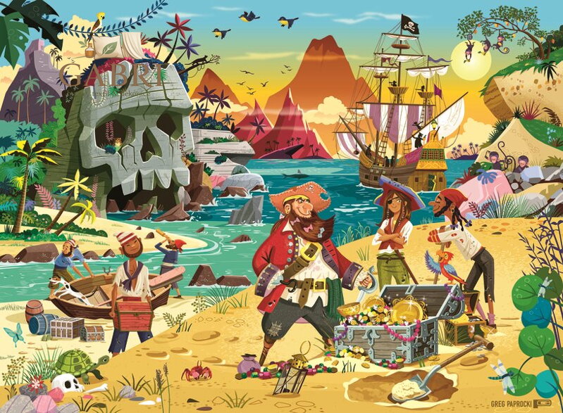 RAVENSBURGER Puzzle Dobrodružství pirátů XXL 100 dílků