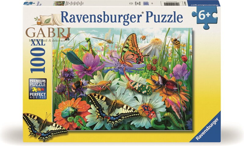 RAVENSBURGER Puzzle Zázračný svět hmyzu XXL 100 dílků