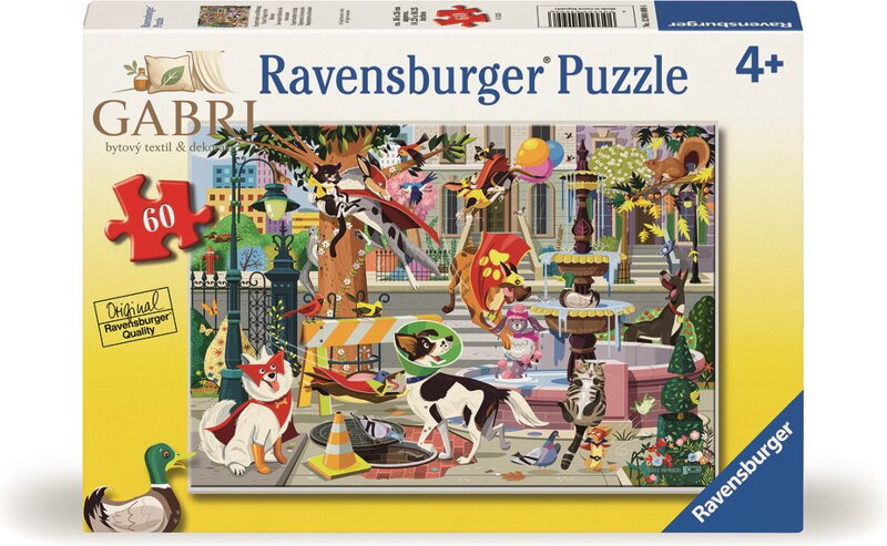 RAVENSBURGER Puzzle Superpsi zachraňují svět! 60 dílků